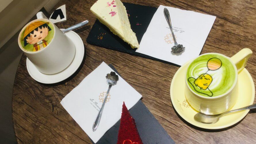 カフェアートが楽しい “La Floraison”