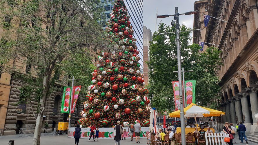 シドニーのクリスマスツリー点灯式ってこんな感じ!
