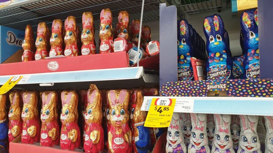 心に残ったスーパーマーケットのイースターチョコレートたち
