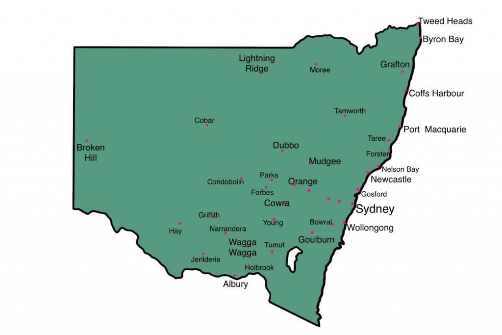 NSW 地図