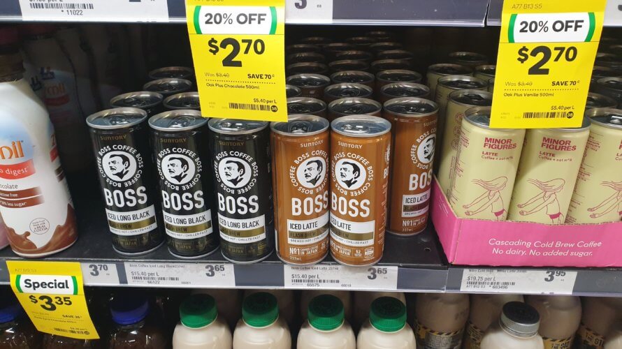 サントリーの缶コーヒー Boss がオーストラリアで発売開始