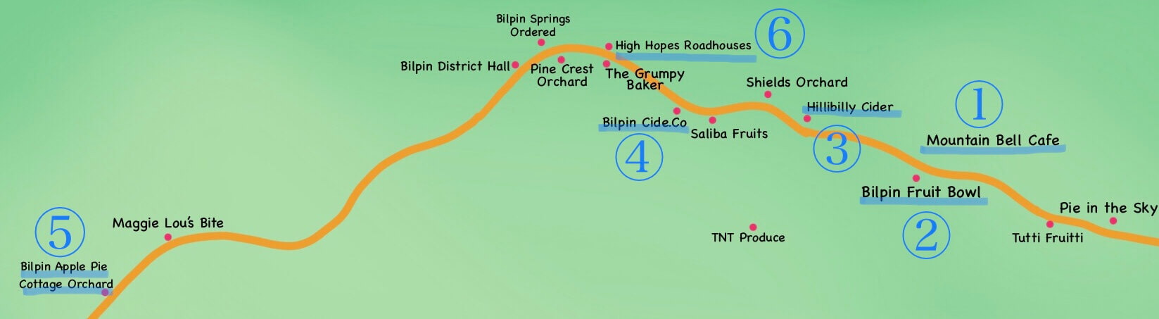 Bilpin Map