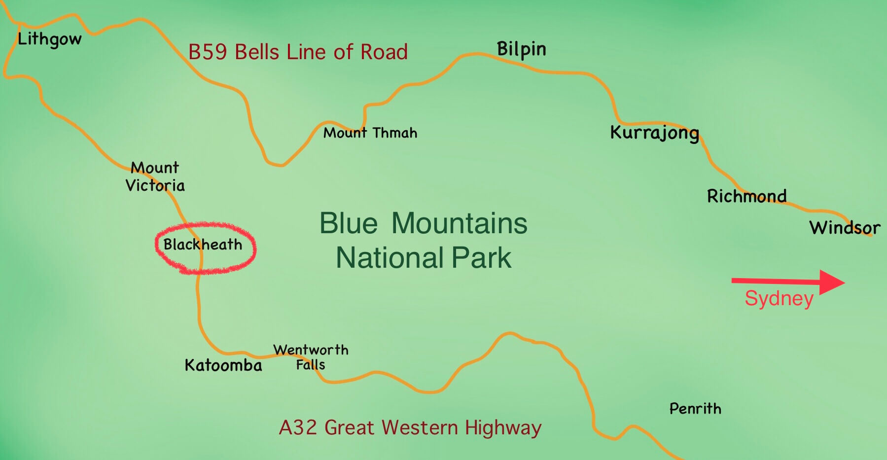 Blackheath NSW Map