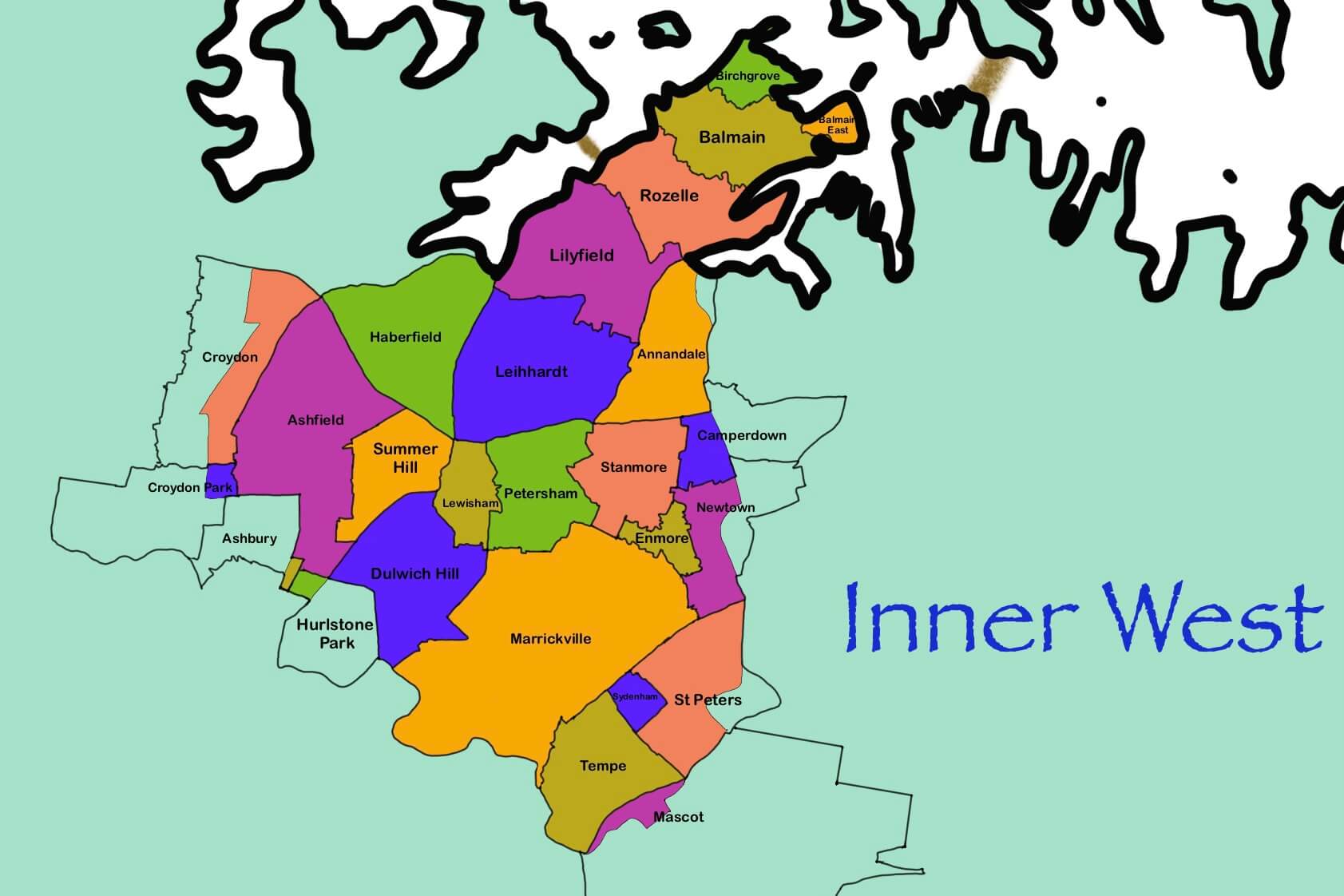 Inner West Map