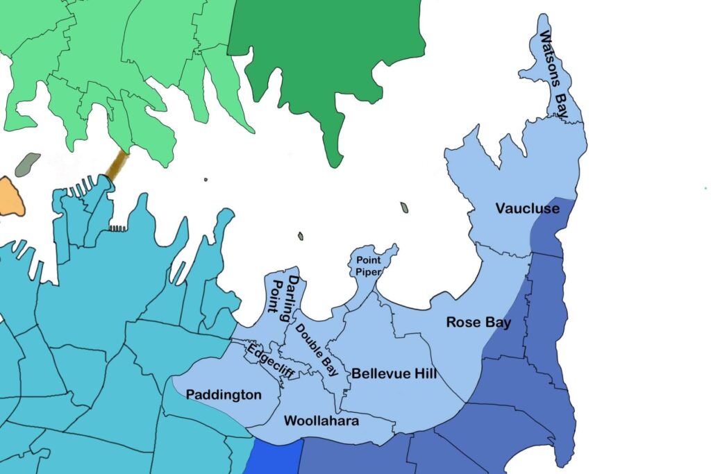 Woollahra map