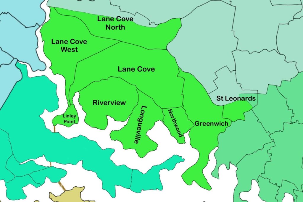 Municipality of Lane Cove Map