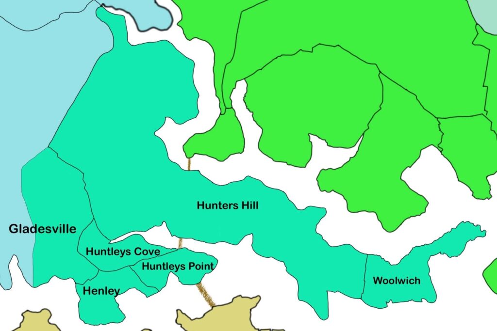 Municipality of Hunter’s Hill Map