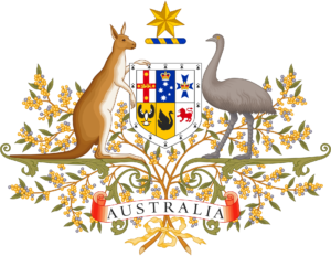 Commonwealth Coat of Arms of Australia granted by Royal Warrant signed by King George V on 19 September 1912.