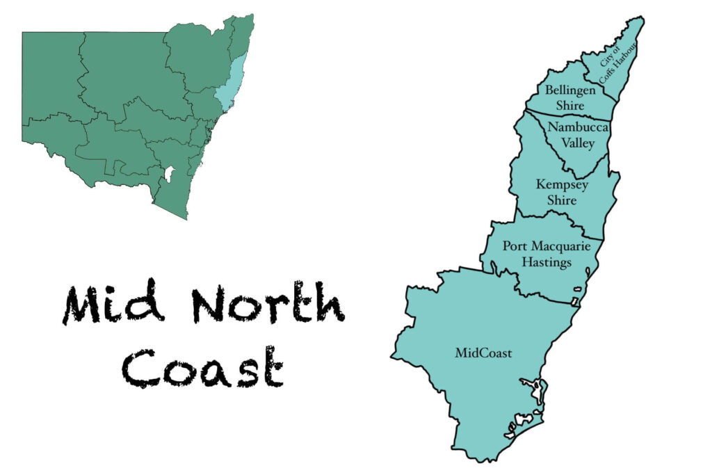 Mid North Coast Map