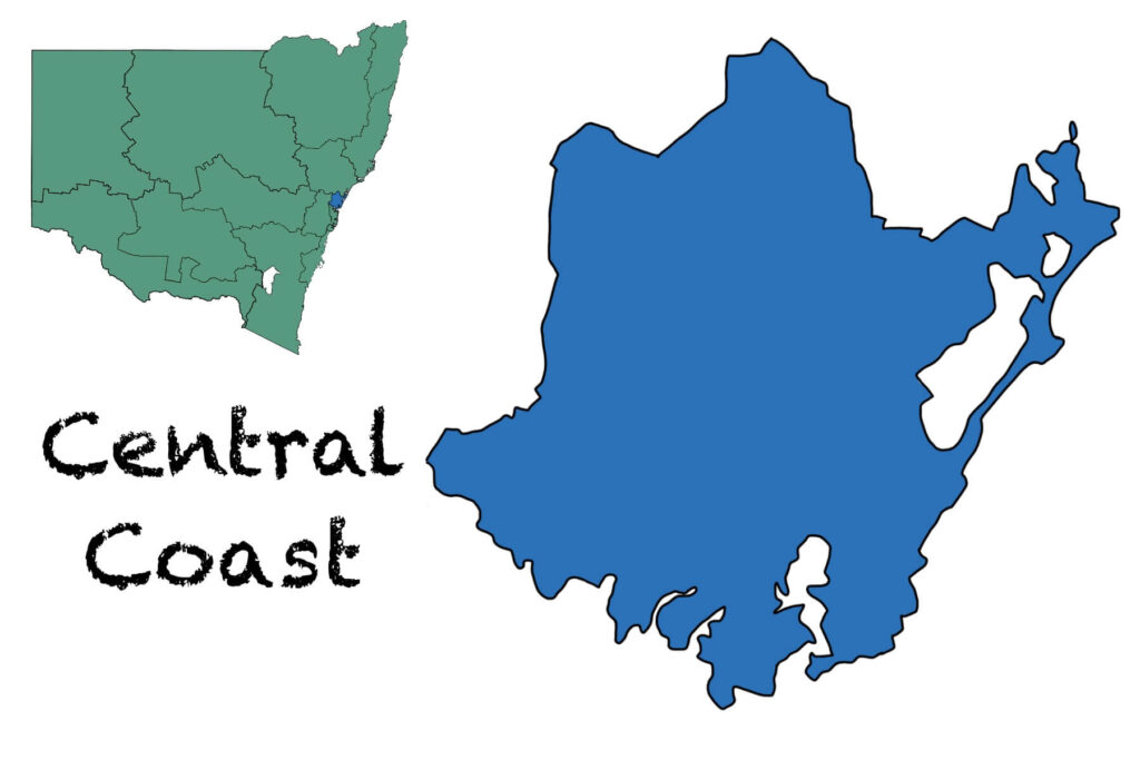 Central Coast Map