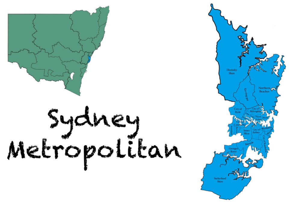 Metropolitan Sydney Map